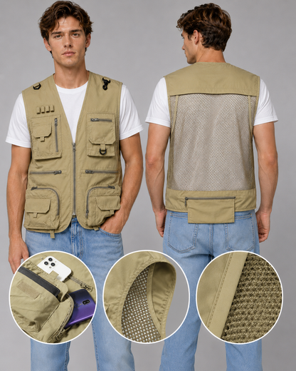 Gilet Homme Fonctionnel Coupe Ajustée