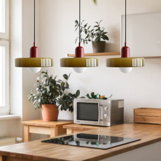 Luminaire Suspendu Minimaliste en Verre – Décoration Élégante pour Intérieur - Foivo