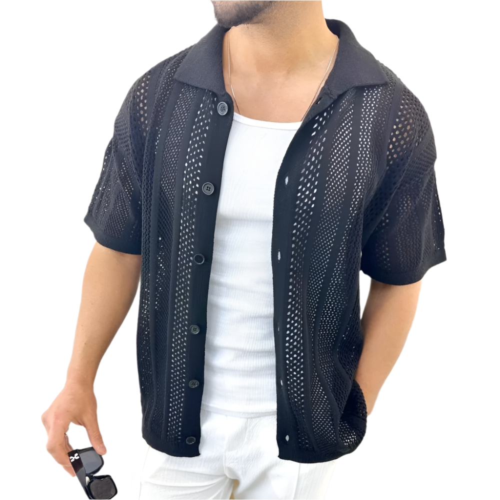 Cardigan Homme Court à Boutons Oliver
