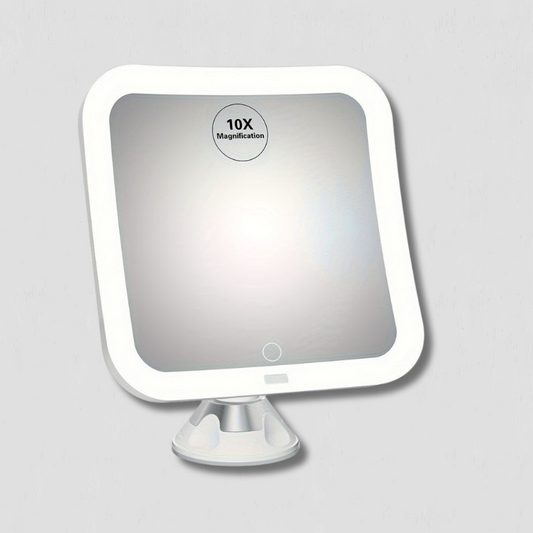 Miroir de Maquillage Grossissant 10X avec Éclairage Intelligent - Foivo