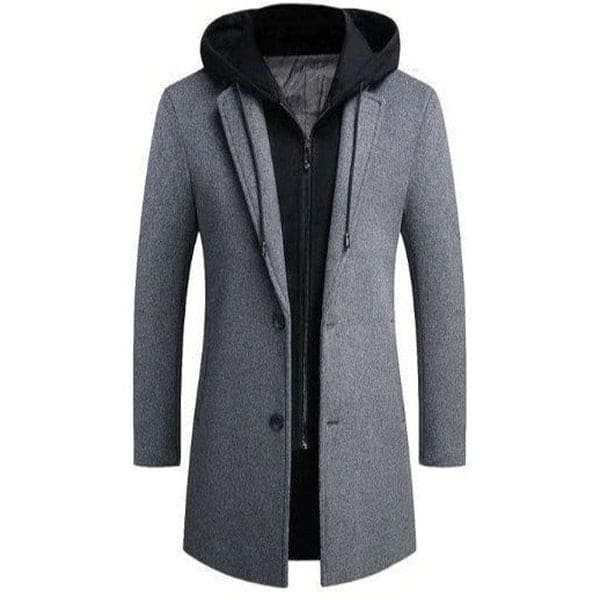 Veste Hiver Élégante avec Capuche Homme - BlxckFR