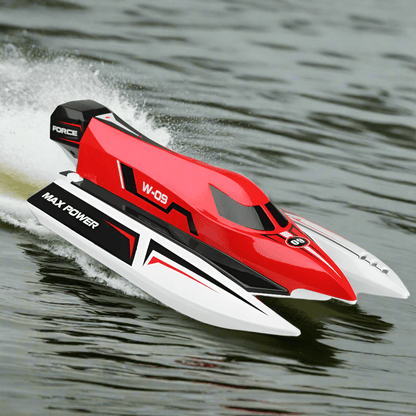 Bateau Jouet Télécommandé pour Course Lac Rapide