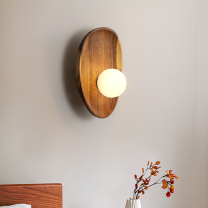 Lampe Murale Bois Massif – Élégance Rustique et Chaude Atmosphère