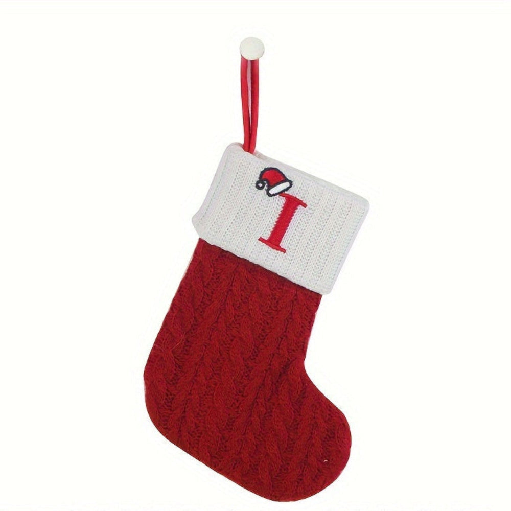 Chaussette de Noël Tricotée Personnalisée Décorative