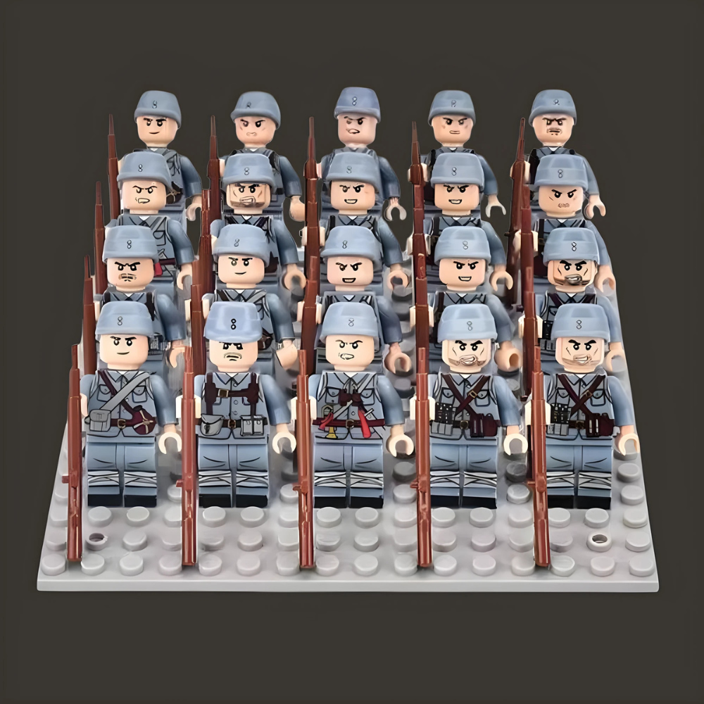 Jeu de Construction Militaire Blocs de Guerre
