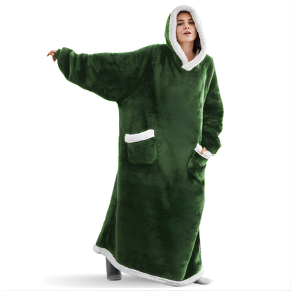 Douillet Cardigan Capuche Long Manche Unisexe