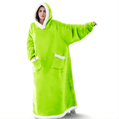 Douillet Cardigan Capuche Long Manche Unisexe