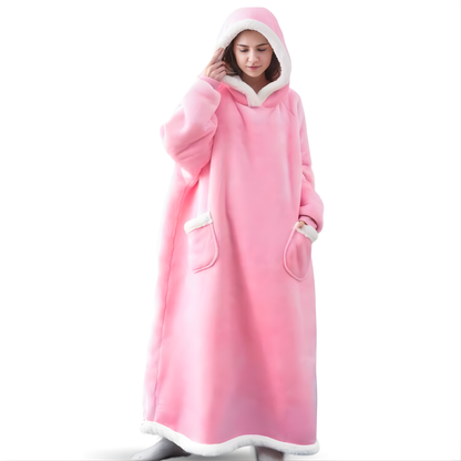 Douillet Cardigan Capuche Long Manche Unisexe