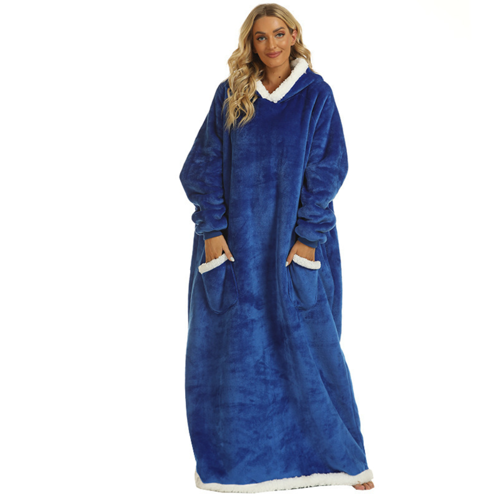 Douillet Cardigan Capuche Long Manche Unisexe