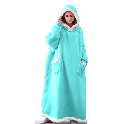 Douillet Cardigan Capuche Long Manche Unisexe
