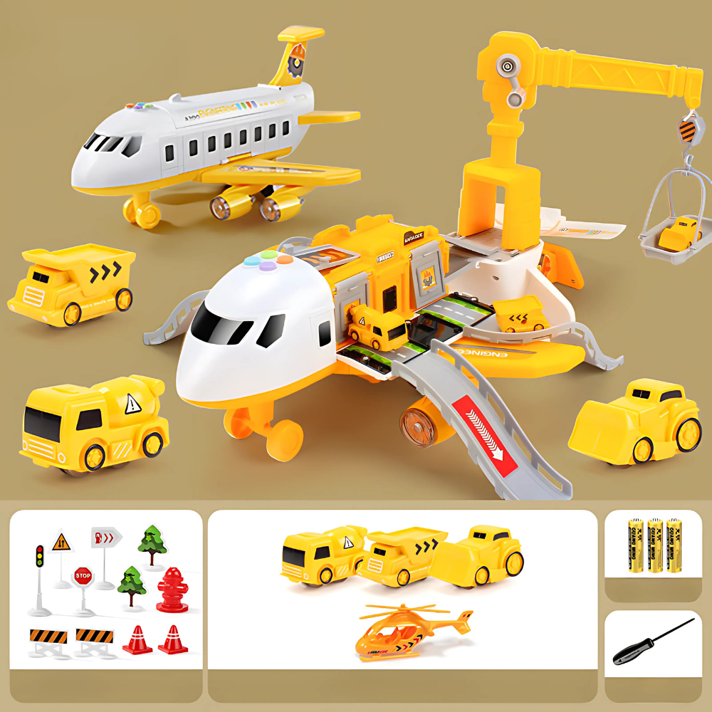 Jeu de Construction Avion Grue pour Enfants