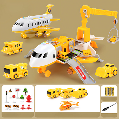 Jeu de Construction Avion Grue pour Enfants