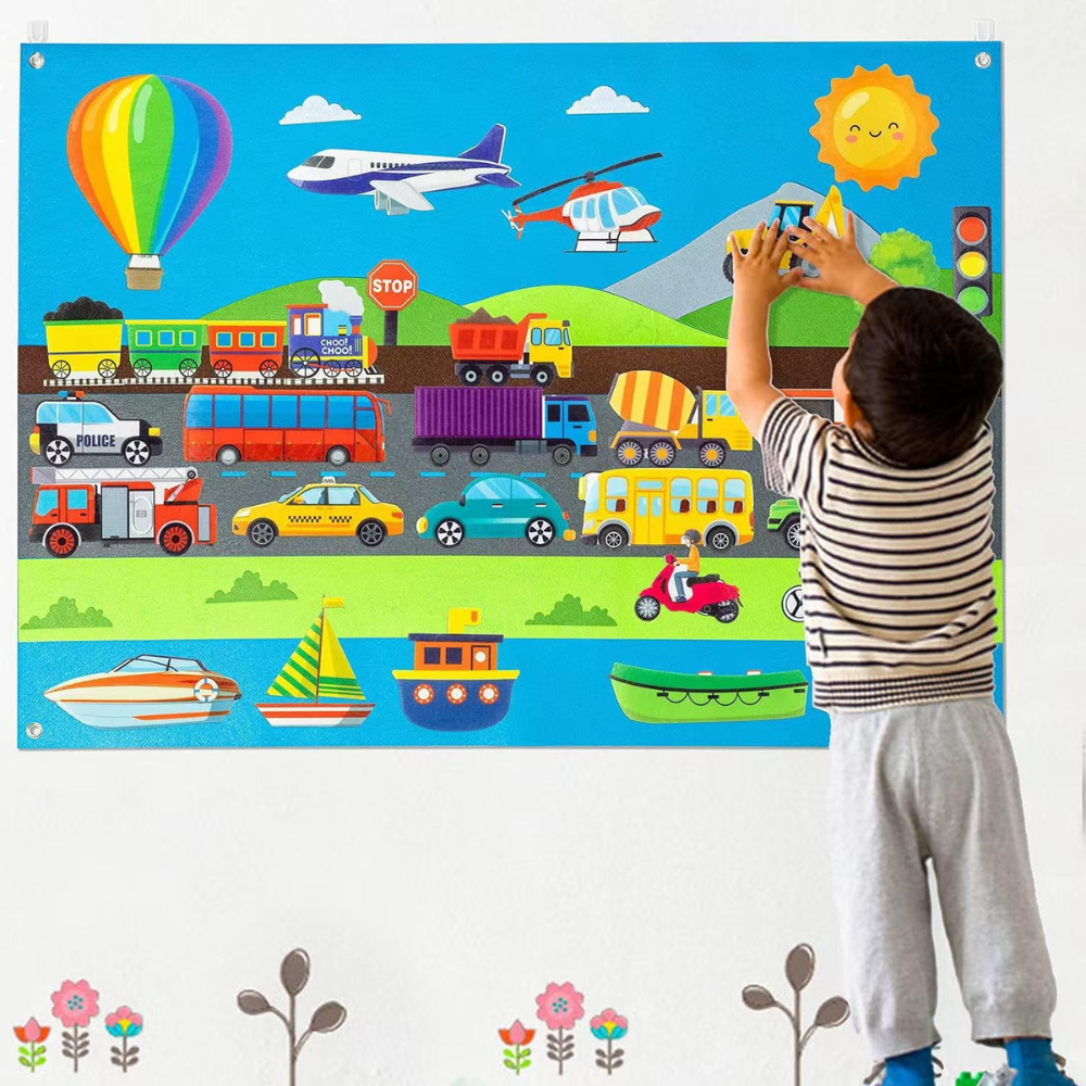 Tableau Éducatif Felt Animalier Enfant