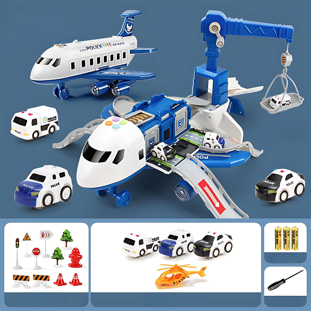 Jeu de Construction Avion Grue pour Enfants