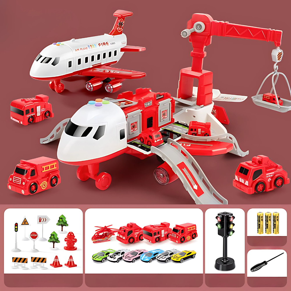 Jeu de Construction Avion Grue pour Enfants