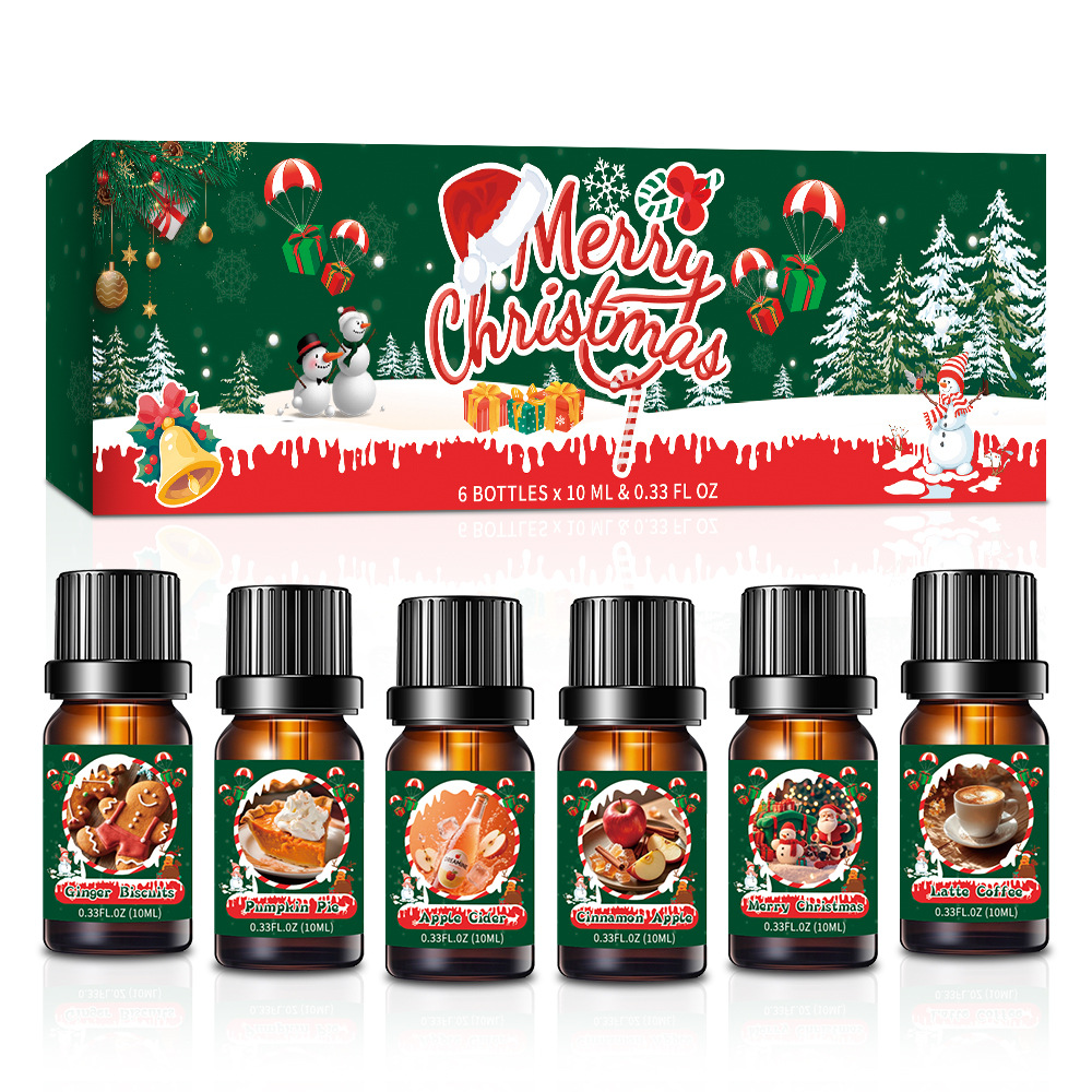 Coffret Huiles Essentielles de Noël Aromathérapie Fêtes - BlxckFR