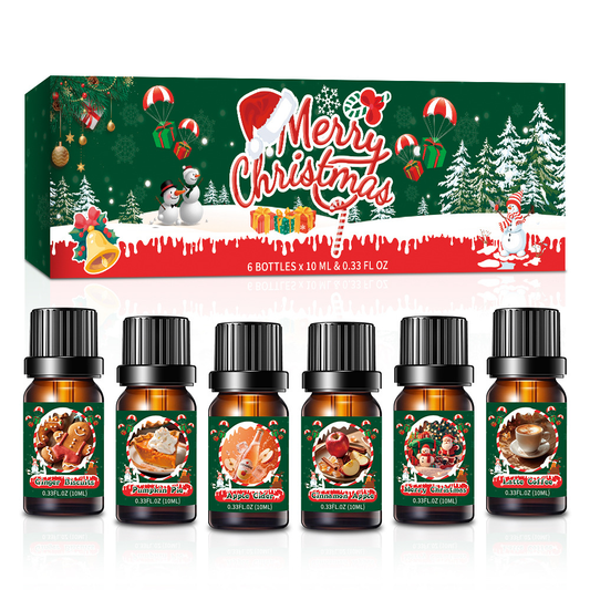 Coffret Huiles Essentielles de Noël Aromathérapie Fêtes - BlxckFR