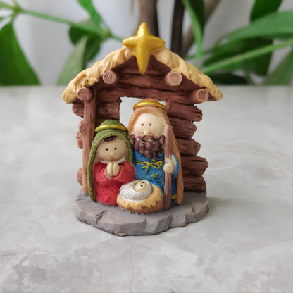 Crèche de Noël Figurines Décoratives Résine