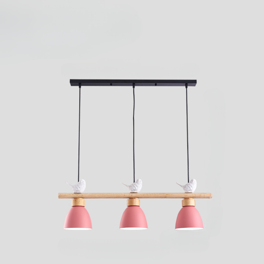 Lampe Suspendue Bois Massif et Métal Noir - BlxckFR