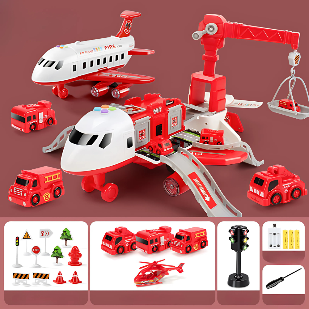 Jeu de Construction Avion Grue pour Enfants