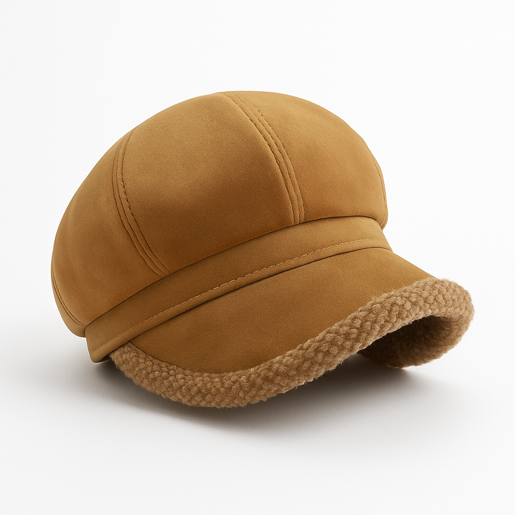Chapeau Hiver Velours Doux avec Bordure Polaire - BlxckFR