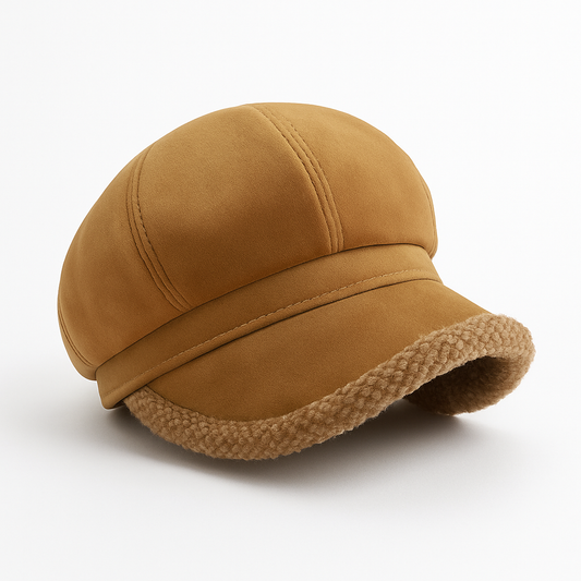 Chapeau Hiver Velours Doux avec Bordure Polaire - BlxckFR