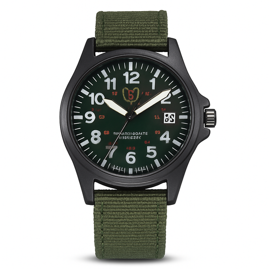 Montre Étanche Militaire Homme Canvas - BlxckFR