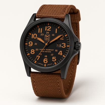 Montre Étanche Militaire Homme Canvas