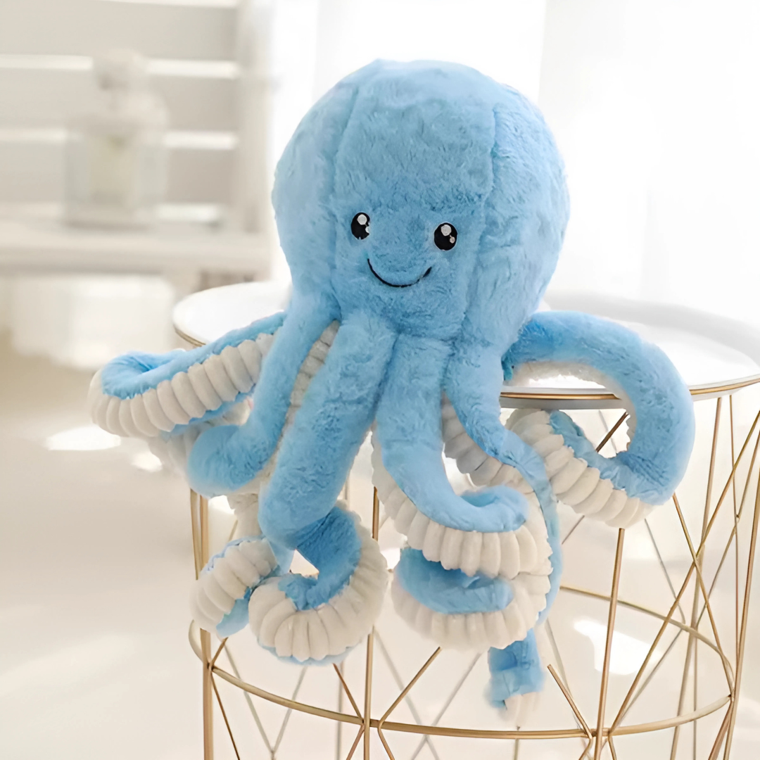 Jouet En Peluche Poulpe Doux En Coton Pour Enfants - BlxckFR