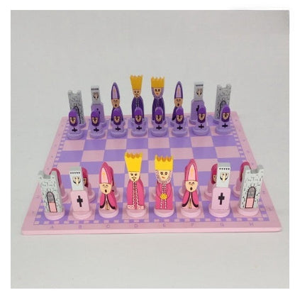 Jeu d'Échecs En Bois Éducatif pour Enfants