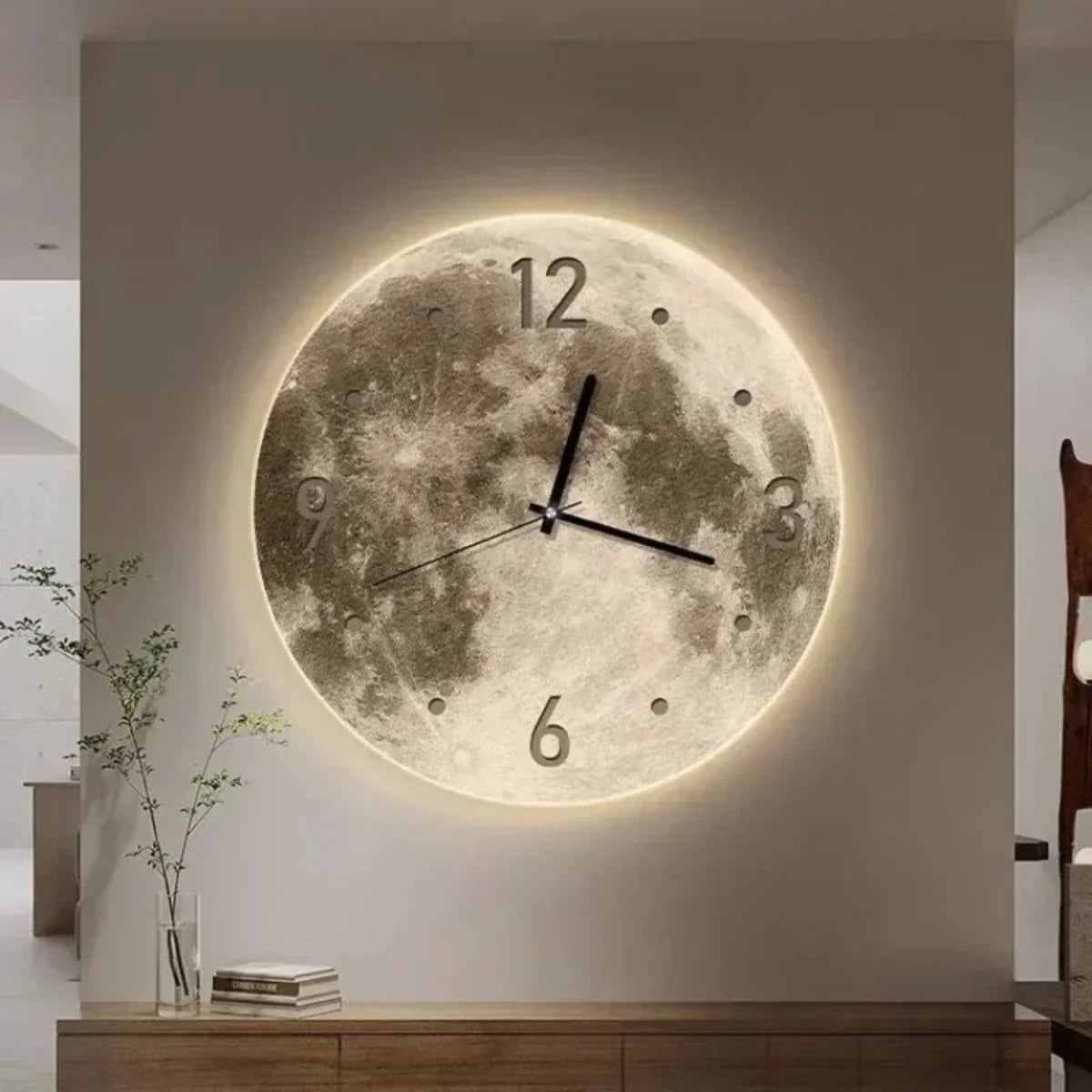 Horloge Murale Design avec LED Intérieur