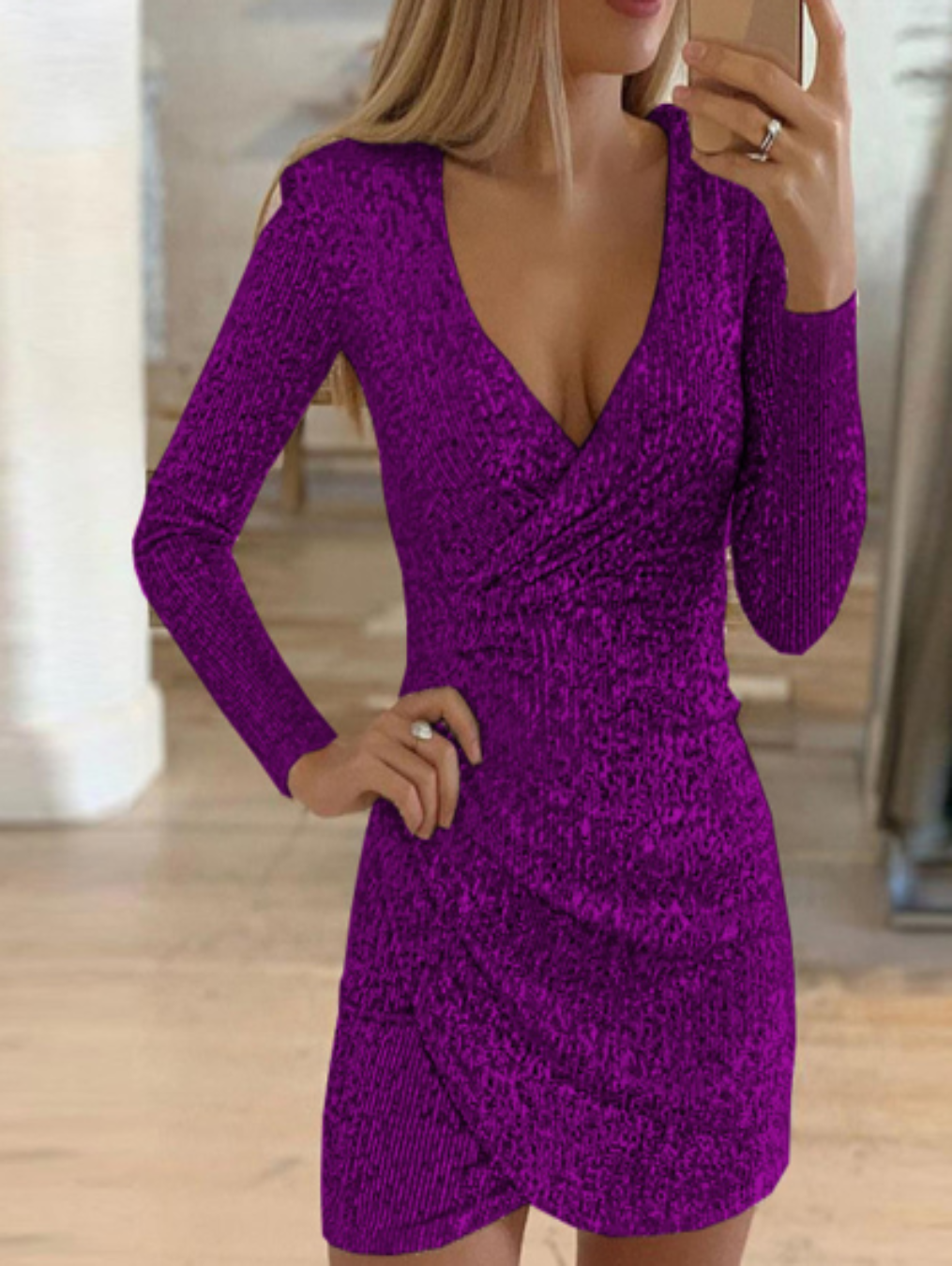 Robe Élégante Paillettes pour Femmes