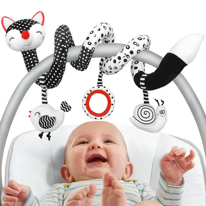 Jouet d'activité pour bébé - Accessoire siège auto et poussette doux - BlxckFR