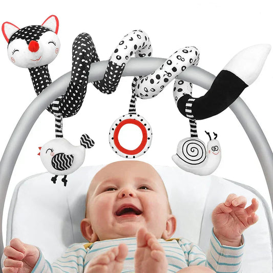 Jouet d'activité pour bébé - Accessoire siège auto et poussette doux - BlxckFR