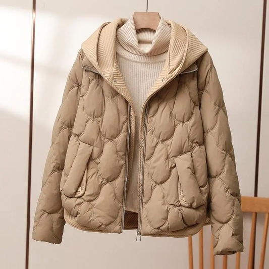 Veste hivernale épaisse avec capuche et poches latérales - BlxckFR