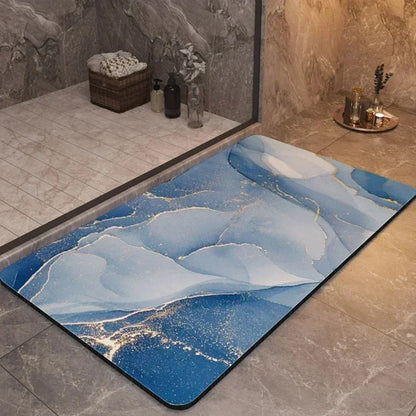 Tapis de Douche Grip et Éponge - Séchage Ultra-Rapide