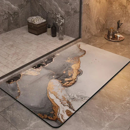 Tapis de Douche Grip et Éponge - Séchage Ultra-Rapide