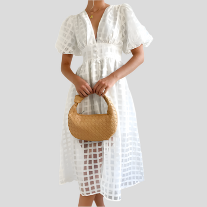 Livia – Robe Été Légère avec Jupe Flottante et Haut Élastique
