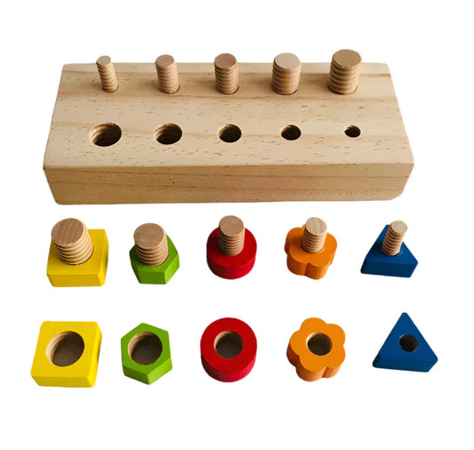 Jouet Éducatif Boulons et Écrous Colorés - BlxckFR