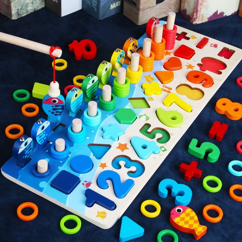 Jeux Éducatifs Bois Montessori pour Enfants