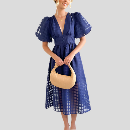 Livia – Robe Été Légère avec Jupe Flottante et Haut Élastique