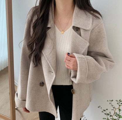 Manteau Élégant Femme À Manches Longues - BlxckFR