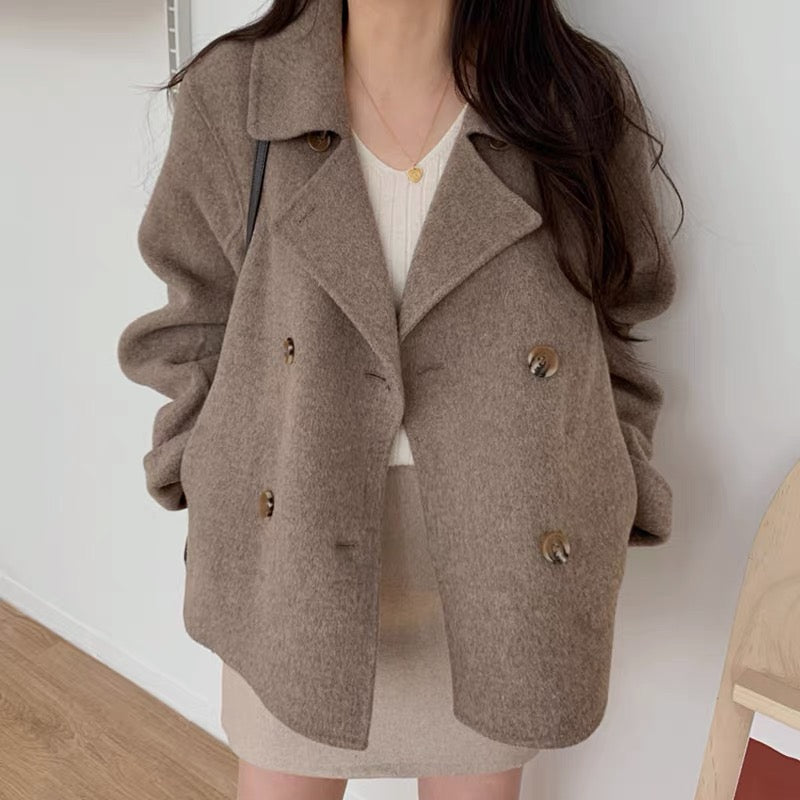 Manteau Élégant Femme À Manches Longues