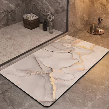Tapis de Douche Grip et Éponge - Séchage Ultra-Rapide