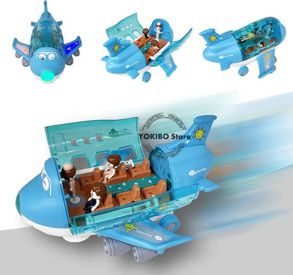Avion de Jouet Électronique avec Lumières et Sons - Jouet Éducatif pour Enfants