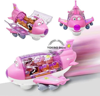 Avion de Jouet Électronique avec Lumières et Sons - Jouet Éducatif pour Enfants - BlxckFR