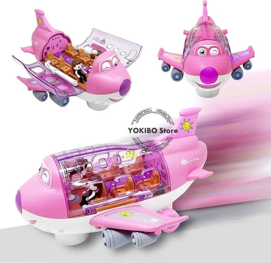 Avion de Jouet Électronique avec Lumières et Sons - Jouet Éducatif pour Enfants - BlxckFR