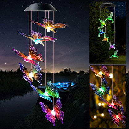 Lampe Solaire Élégante - Gong Éolien Décoratif