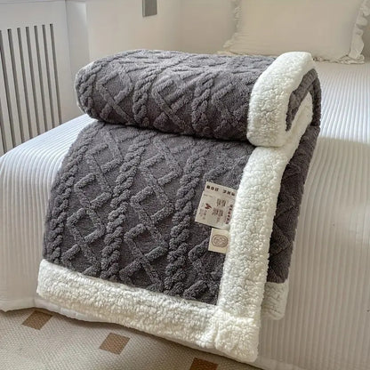 Couverture Polaire Douillette Réversible pour Lit