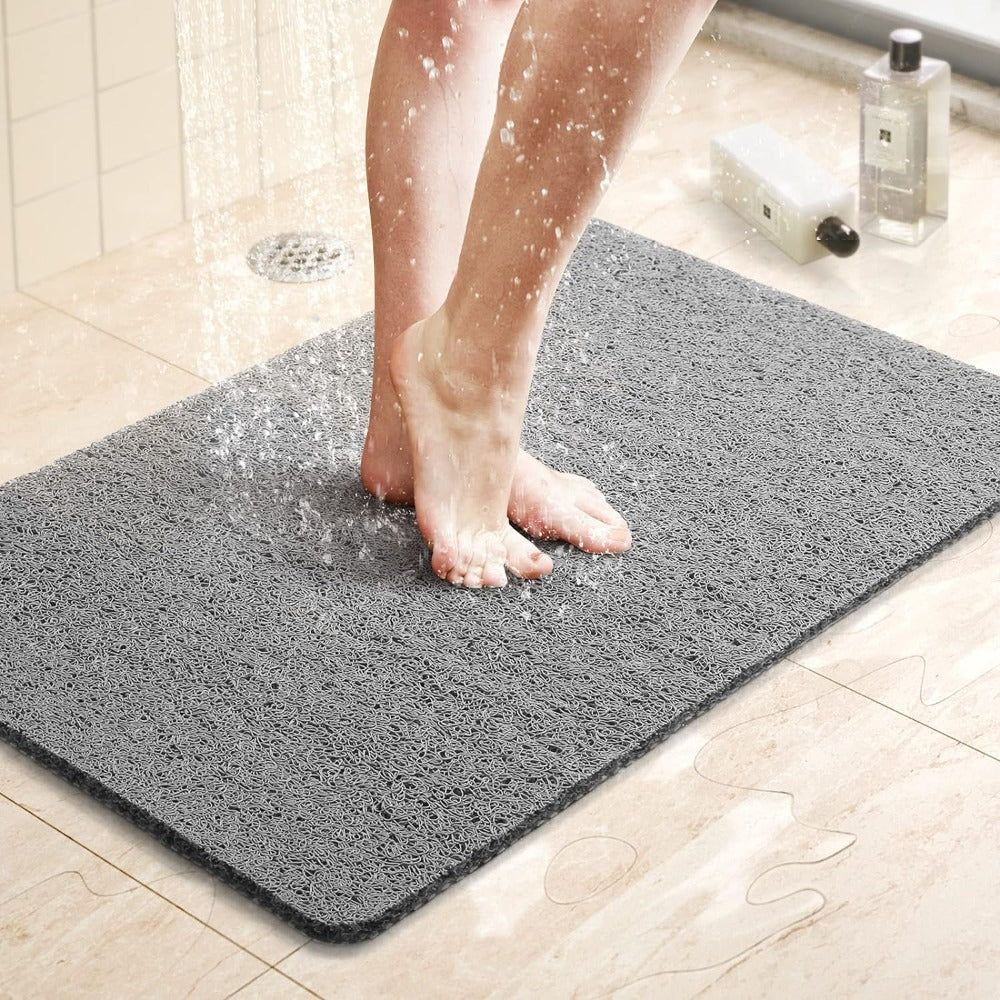 Tapis de Douche Douillet et Protecteur - Antiderapant et Résistant aux Moisissures - Foivo